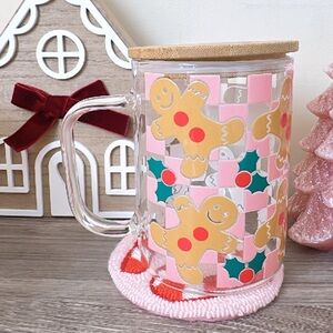 Gingerbread Glass Mug